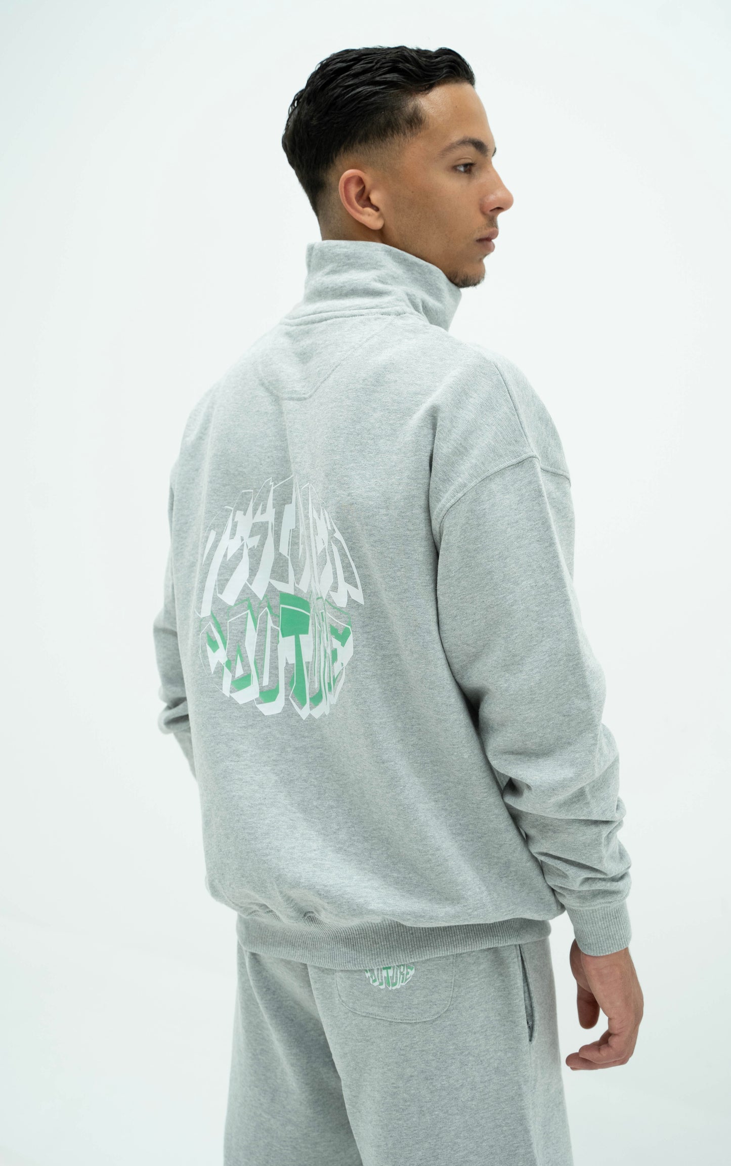 Sweatshirt Grey With DC Graffiti