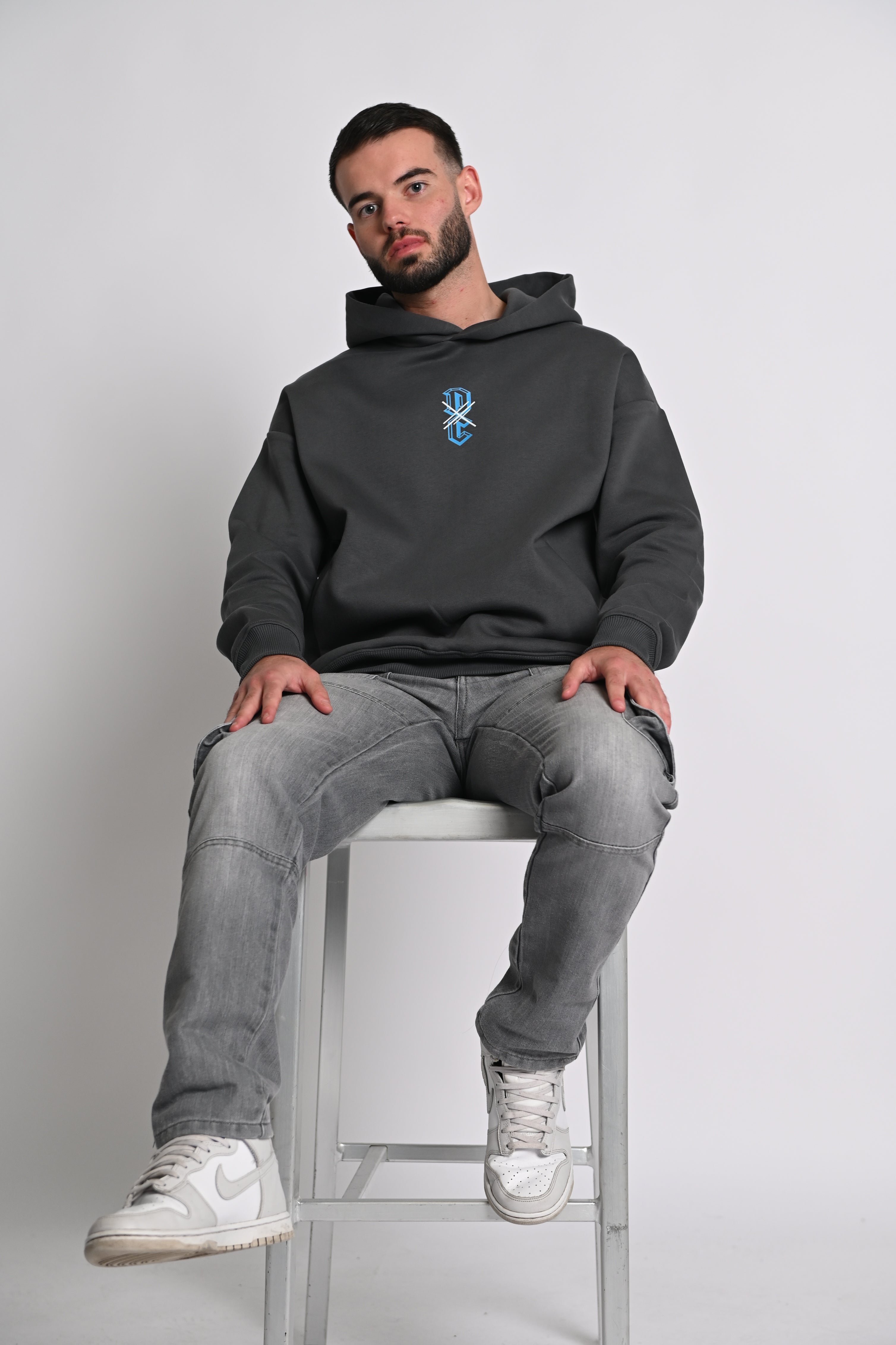 Grey discount hoodie designer