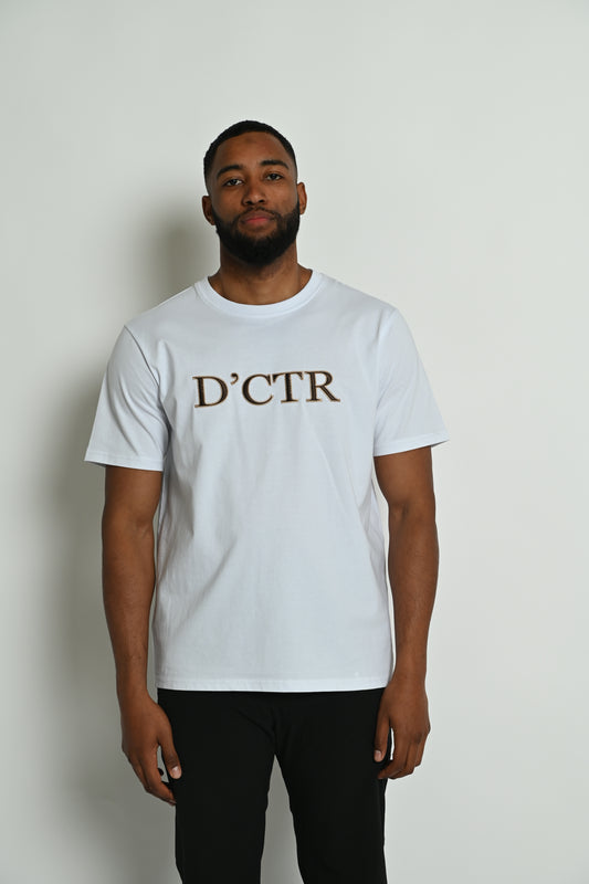 Oversized T-shirt met D'CTR-borduurwerk