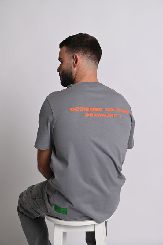 Indigo Grey DC Community Oversized T-Shirt